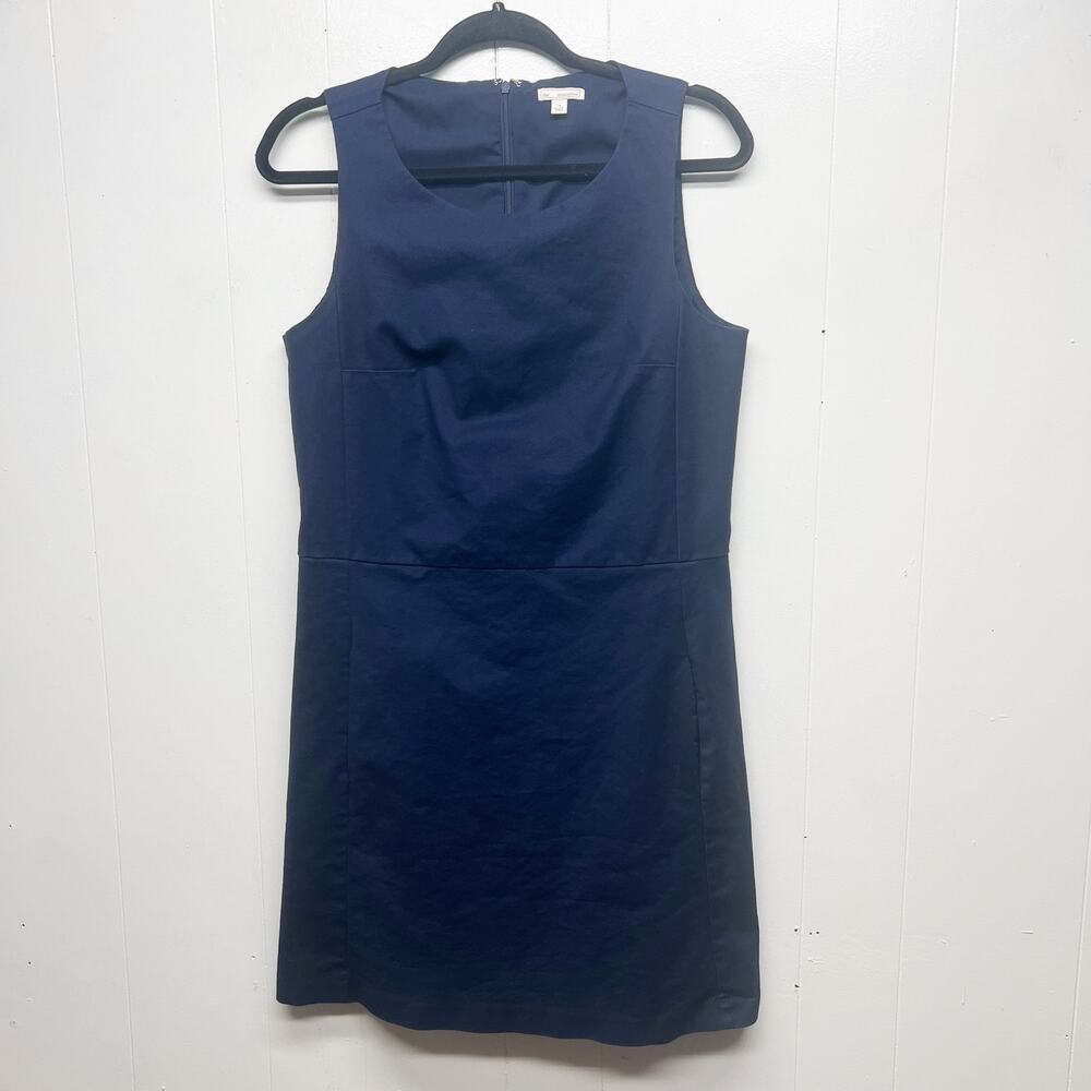 Gap Women's Sleeveless Navy Blue Midi Dress Size 10 Office Career Cocktail Party